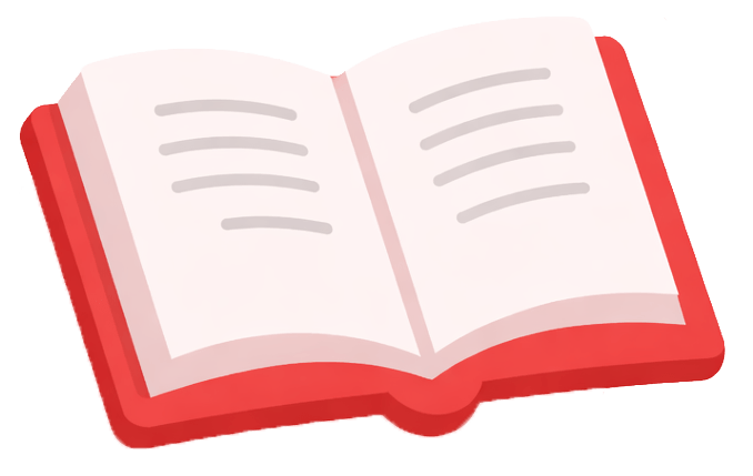 Icona di un libro rosso